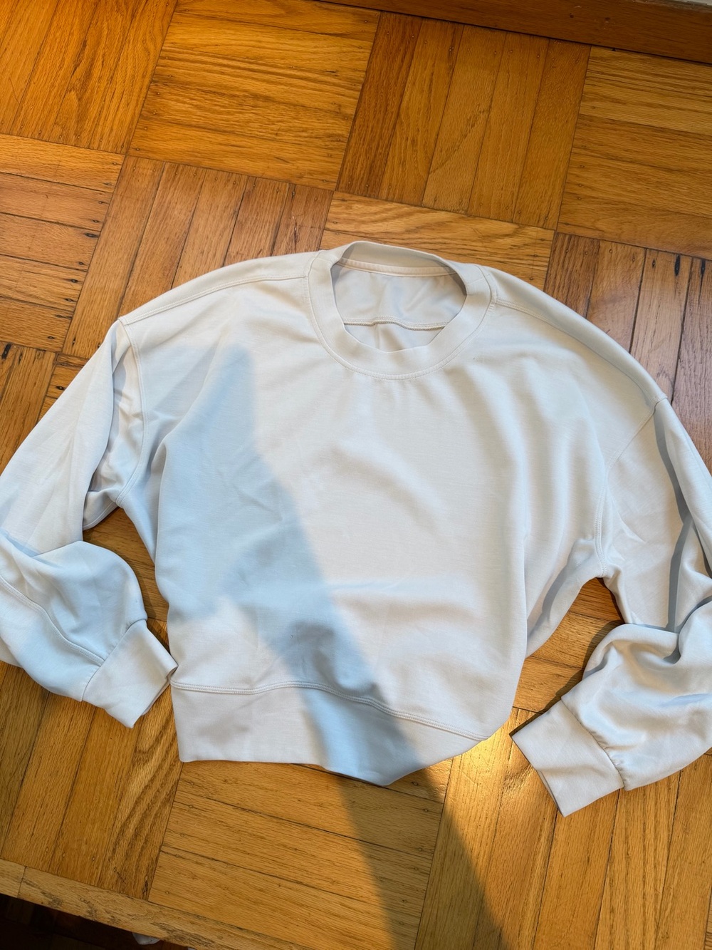 Lululemon Minimal Crewneck Sweatshirt in Light Cream